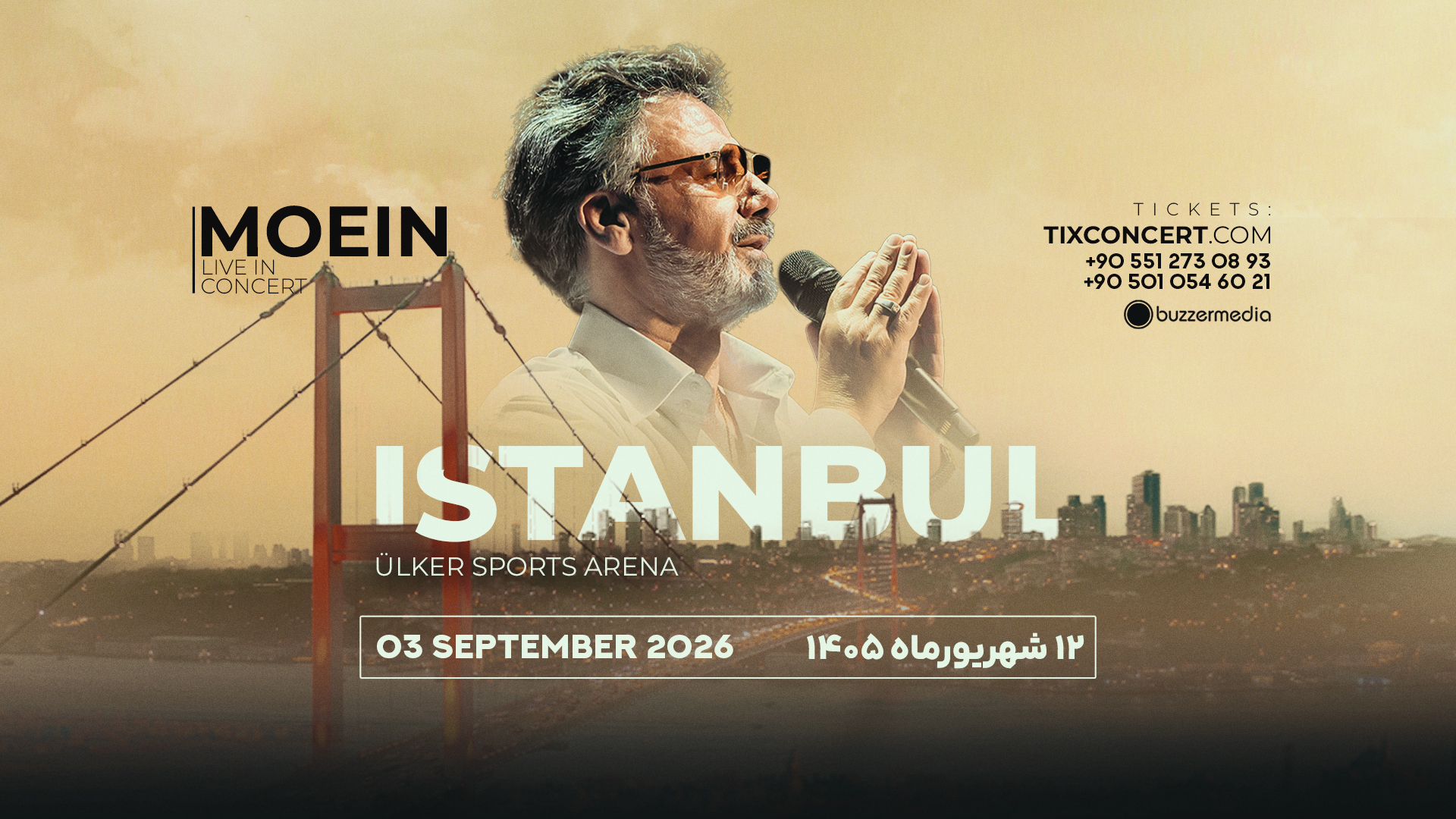Moein Istanbul 3 Sep  2026